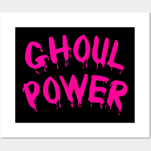 Ghoul Power Funny Girl Power Feminist Halloween Dripping Blood Posters and Art